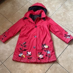 Catimini France Designed Girls Floral Raincoat